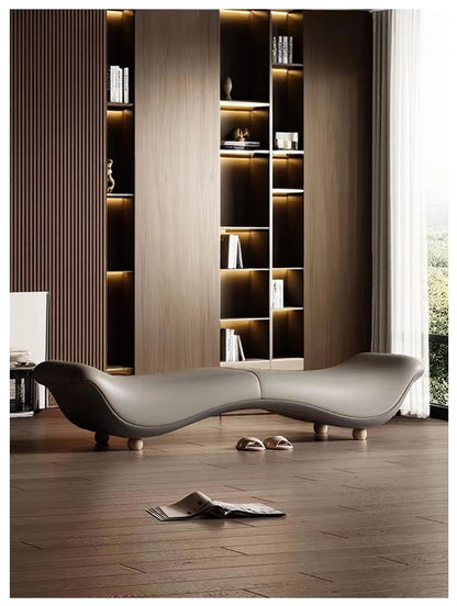 Light Luxury Minimalist Sofa Long Bench Living Room Cloakroom Clothing Store Shoe Bench Couple Fun Bedroom Bed End Bench