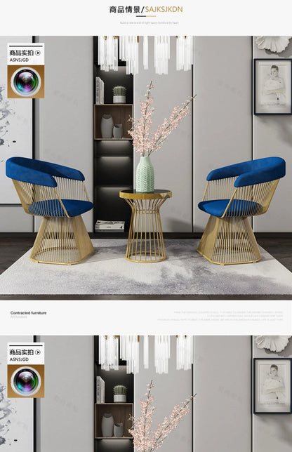 Light luxury leisure club hotel lobby negotiation chair coffee milk tea shop home leisure chair