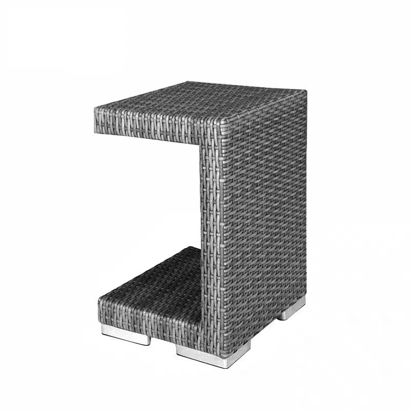 Patio Furniture Outdoor Gray Rattan Lounge Set  Outdoor Couch