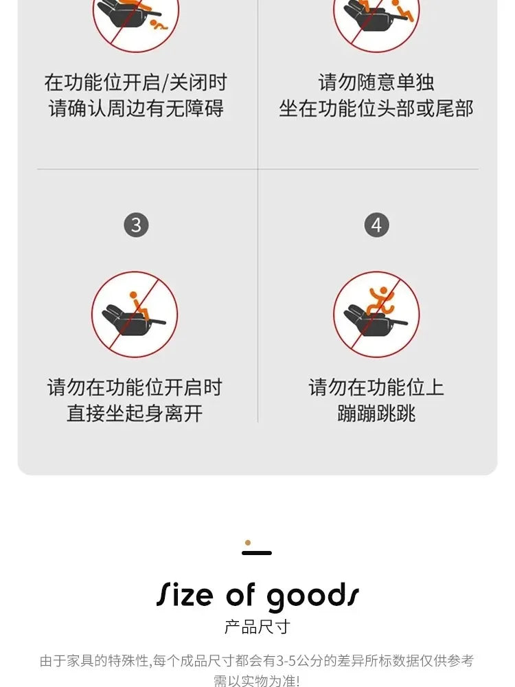 Water Proof Living Room Sofa Armrest Electric Lounges Bedroom Living Room Sofas Recliner Luxury Divano Adhd Home Furniture