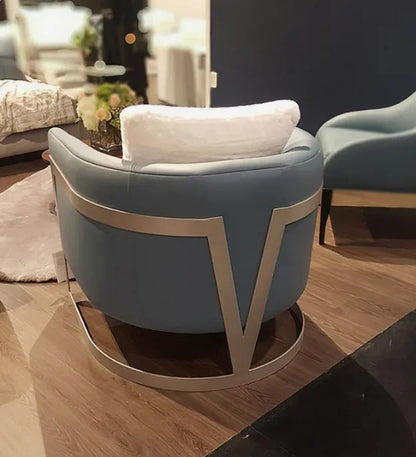 2022 Luxury Gold Stainless Steel Accent Chair Velvet Upholster V Shaped Lounge Chair For Home Hotel