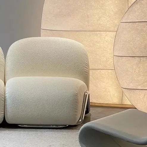 J J Modular Single Sofa Bedroom Balcony Living Room Leisure Chair Antique Designer Fabric Lazy Sofa Artistic Furniture