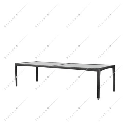High Quality Flat Rattan Dinning Table and Chair Outdoor Furniture Garden Patio Set Outdoor Garden Furniture Sets