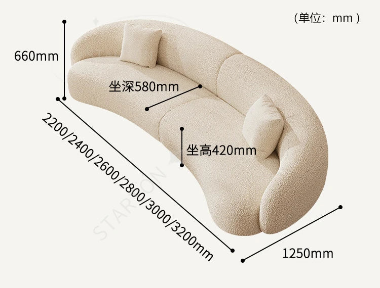 Hot Sale Modern Luxury Living Room Furniture White Couch Living Room Sofas Curved Velvet Sofa Set Fabric Sofa for Home
