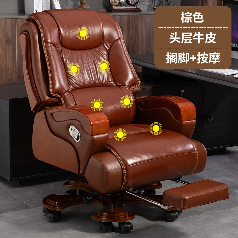 Nordic Swivel Office Chair Massage Footrest Lift High Quality Comfortable Armchair Aesthetic Design Silla Escritorio Furniture