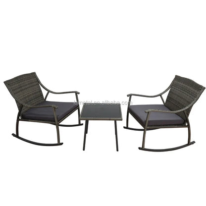 Patio Furniture Set Garden 5PCS Galvanized Steel Garden Set Wicker Ratran Sofa