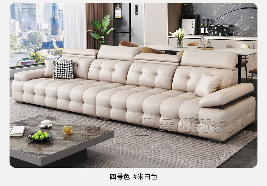 Modern Leather Living Room Sofas Couch Lazy Nordic Luxury Minimalist Living Room Sofas Lounge Designer Muebles Home Furniture