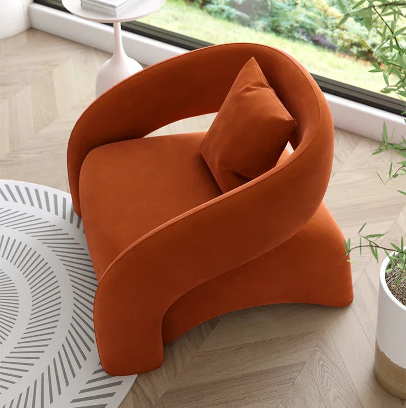 Internet celebrity single chair living room lazy single sofa, leisure chair designer sofa, single sofa light luxury high-end