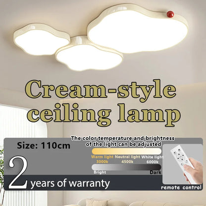 Modern cloud ceiling lamp with remote control, suitable for living rooms，bedrooms, LED lighting fixture, home decoration