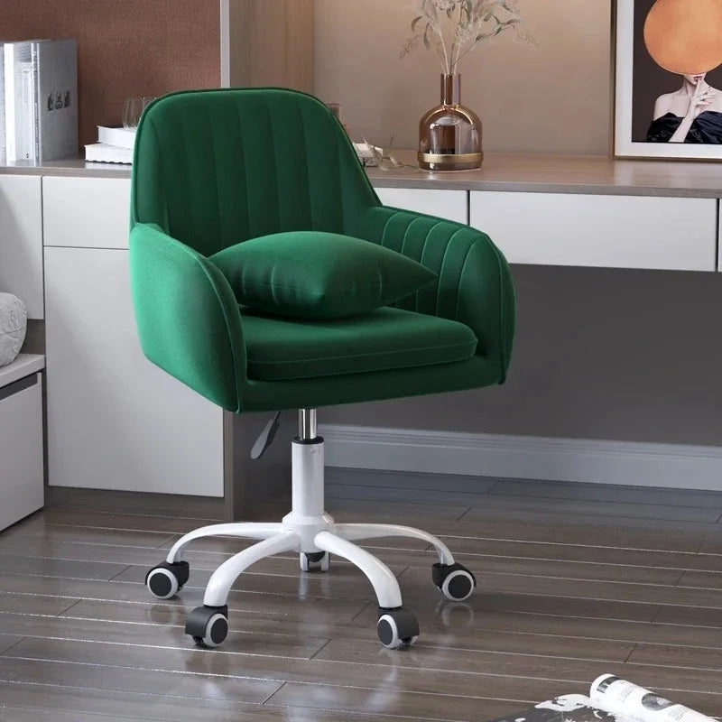 Modern Lift Swivel Office Chairs Study Room Chair Home Backrest Leisure Makeup Chair Bedroom Comfortable Computer Gaming Chair