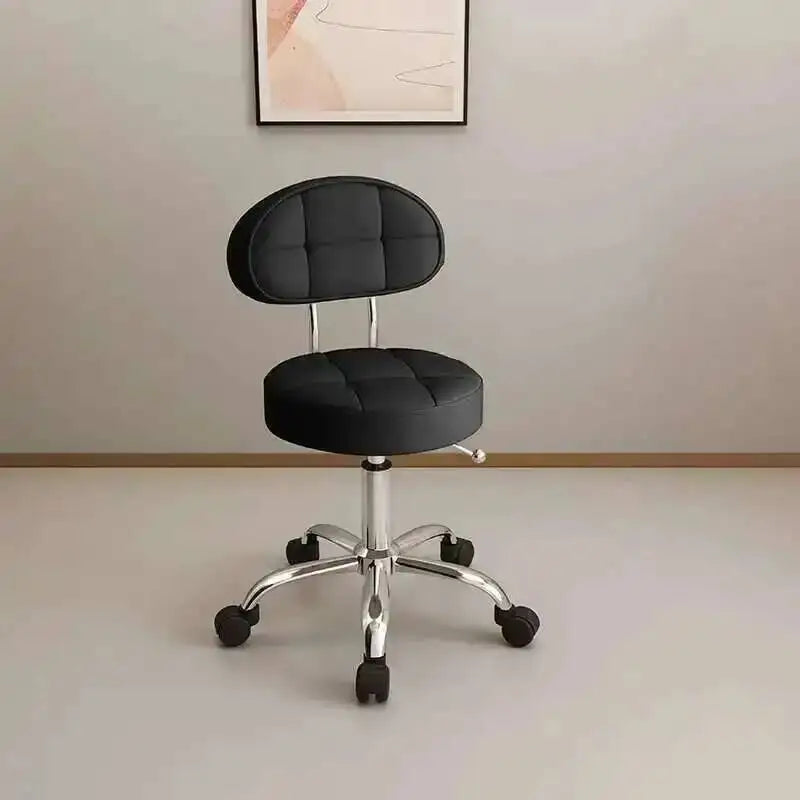 Big work stool hair cutting chair rotating lifting round stool pulley hair salon special beauty stool