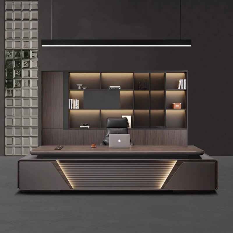 Luxury L Shaped OfficeDesks Home Office Writing Desk Modern Computer Desks With Drawers Mid Century Executive Desk Accessories