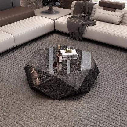 Modern Minimalist Luxury Diamond Stainless Steel Coffee Table Living Room Furniture Shaped  Center Table Tea Table Escritorios