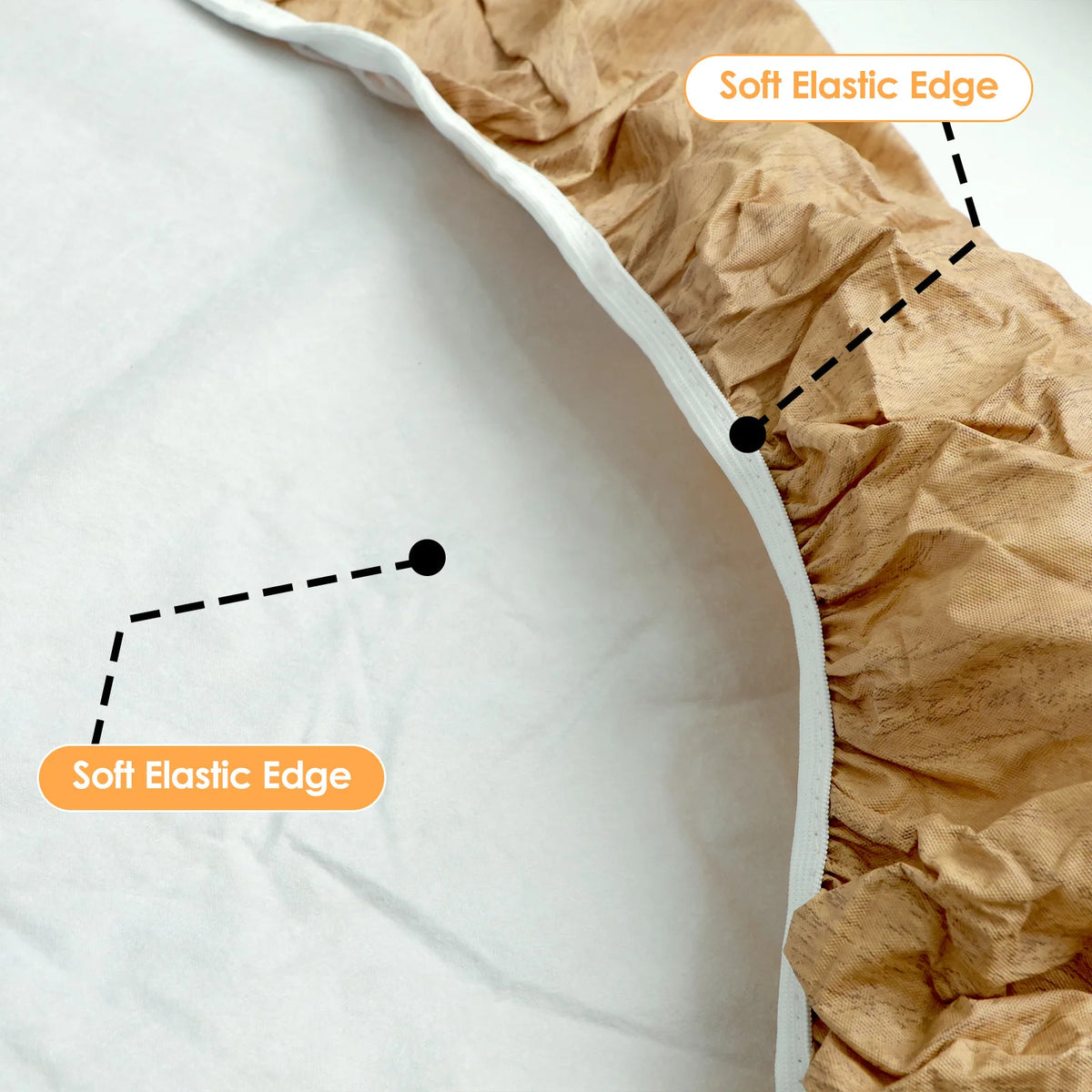 Round Table Cloth Waterproof Farmhouse Table Cover Decorative Wood/Woven Texture Tabletop Protection Rustic Wipeable