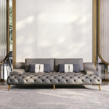 Italian Genuine Leather Sofas Sectional Modern Luxry Designer Loveseat Sofa 3 Piece Set Woonkamerbanken Living Room Furniture