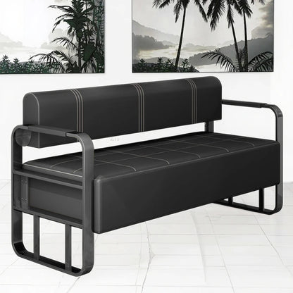 Same light luxury lounge chair, hair salon, nail salon, light luxury stainless steel sofa , lounge area