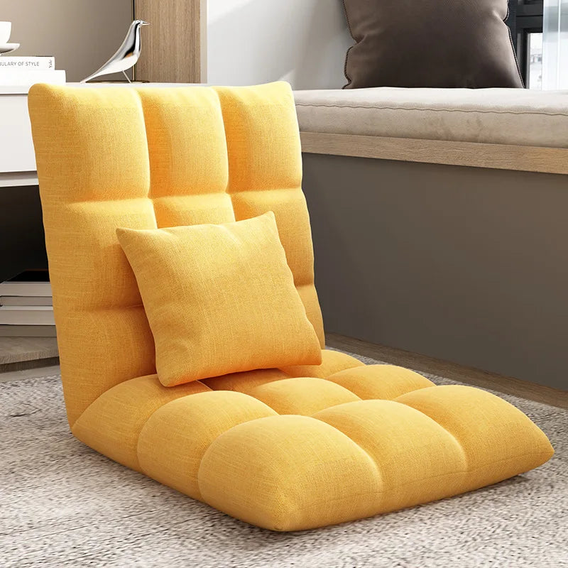 Lazy sofa single tatami bedroom balcony dormitory small sofa bed back chair folding cute floor chair