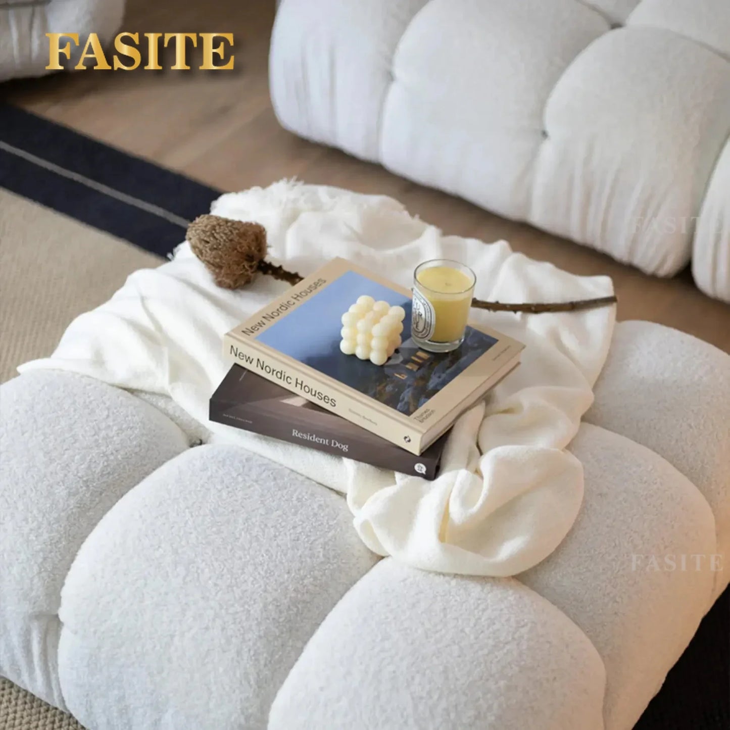 Sofa Combinations with Flexible Fabric Modules Furniture-Inspired Living Room Sofa Minimalist Style Comfortable