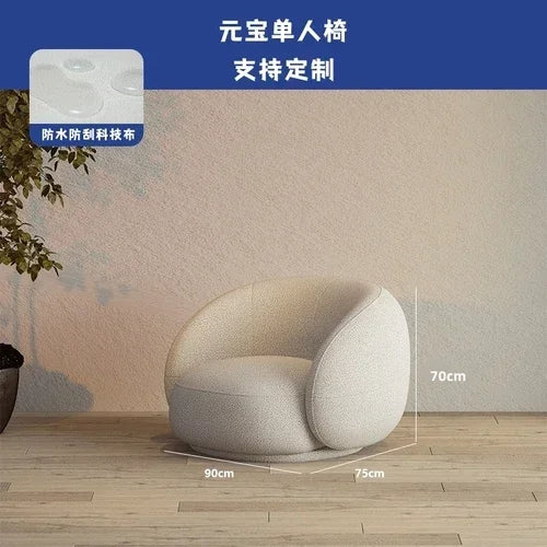 Accent Canape Curved Living Room Sofasv Japandi Postmodern Elegantes Design Cloud Backrest Bedroom Lazy Divano Trendy Furniture