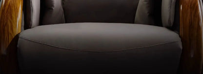 H2 Electric Reclining Executive Chair Genuine Leather Home Comfortable Large Shift Swivel Chair Light Luxury Business High-End