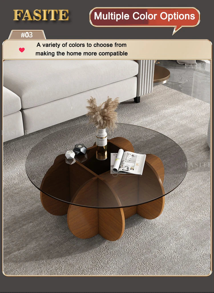 Unique Display Coffee Table Clear Ornaments Aesthetic Minimalist Coffee Table Luxury Design Mesa Centro Salon Home Furniture