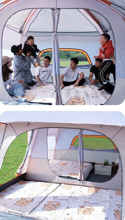 Sunshade Waterproof Tent Portable Wear Resistance Camping Tents Outdoor Stable Windproof Large Spaces Four Season Shelters