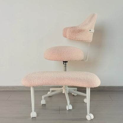 Cross Legged Chair - Meditation Chair With Wheels  ADHD Chair Height Adjustable Seat  Adjustable Footstool