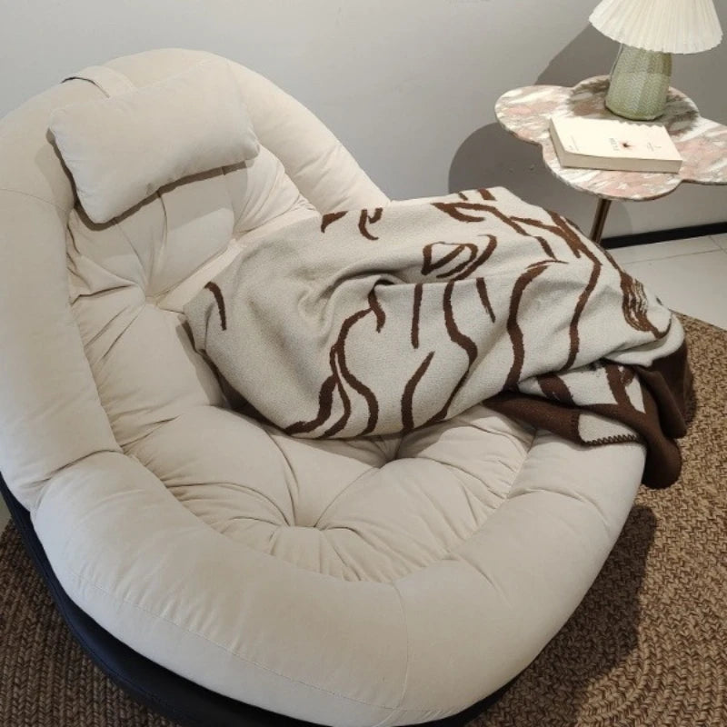 New Beanbag Chair Single Rocking Chair for Living Room Balcony Comfortable Upholstered Recliner