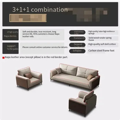 Designer Luxury Living Room Sofa Set Minimalist Beige Sectional Modern Nordic Sofas Puffs Double Canape Salon Home Furniture