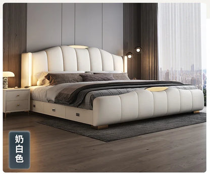 Luxury Frame Double Bed King Size Modern Living Room Frame Double Bed Queen Hotel Princess Cama De Casal Bedroom Furniture