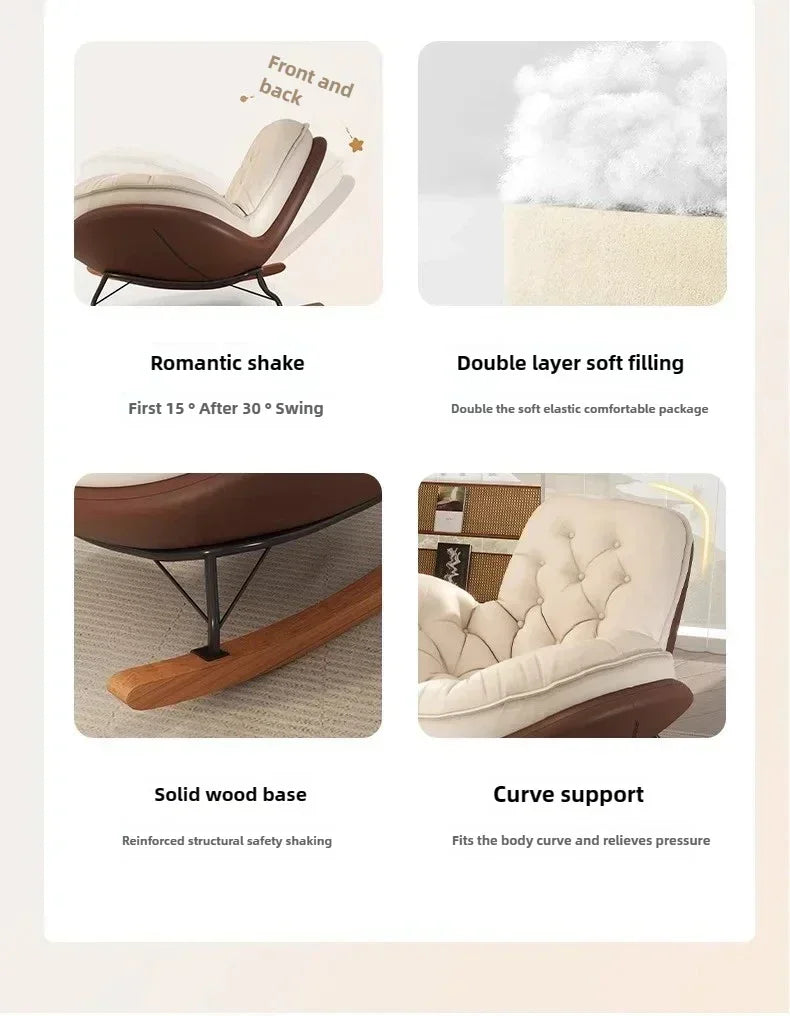 Lazy Sofa, Single Rocking Chair, Lounge Chair, Adult Honeycomb Chair, Balcony, Home Use,internet Celebrity,leisure Rocking Chair