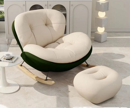 Snail Rocking Chair Large Living Room Chairs Lounge Rocking Nordic Chairs Luxury Modern Throne Ergonomic Sofa Home Furniture