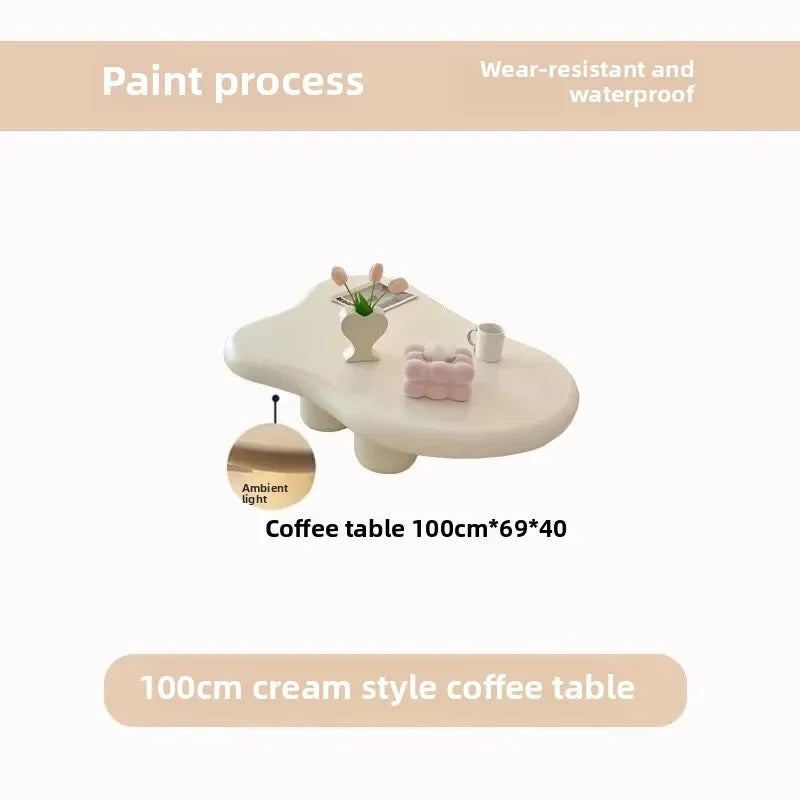 Clouds Tea Table House Lonely Wind Nordic Home Living Room Small Apartment Shaped Cream Simple Modern Tea Coffee Table Furniture
