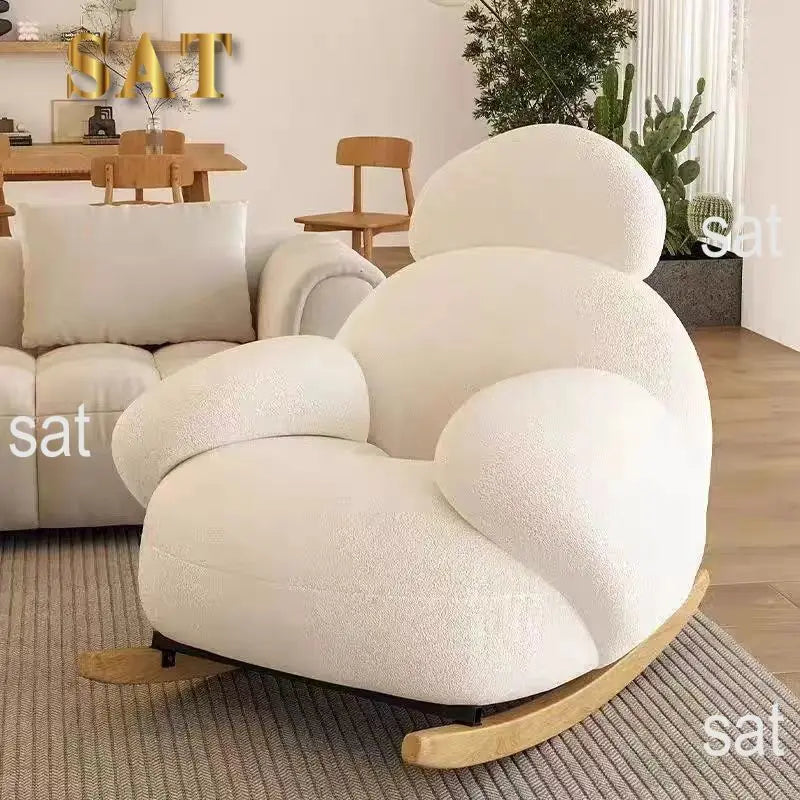 Single Recliner Rocking Chair Living Room Furniture Arm Chaise Leisure Lounge Chair Living Room Modern Leisure Sofa Chairs