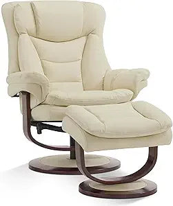 Swivel Recliner with Ottoman, Reclining Chair with Adjustable Back