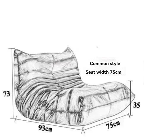 Lazy sofa, reclining or sleeping, living room tatami, bean bag sofa, single person small sofa, living room leisure sofa chair
