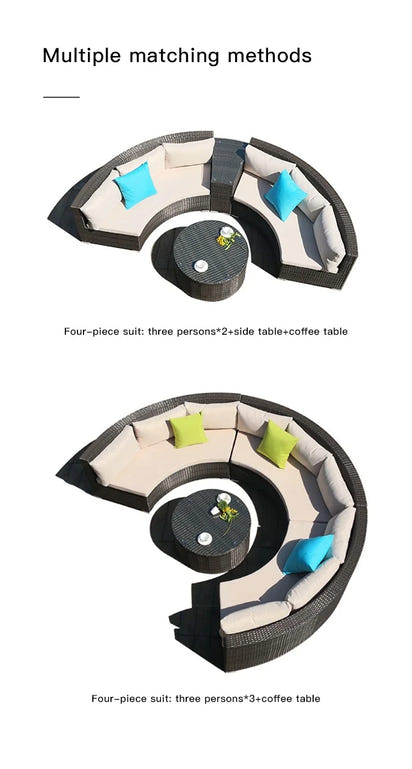 Campingaz Sofa Set House Garden Outdoor Lounge Set Simple Gray