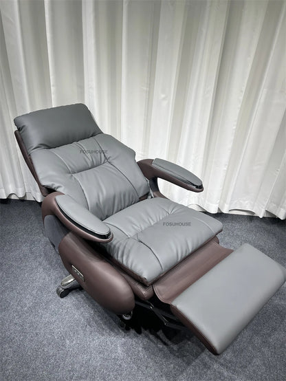 Electric Smart Office Chairs European Reclining Computer Chair Home Gaming Armchair Modern Office Furniture High-end Boss Chair