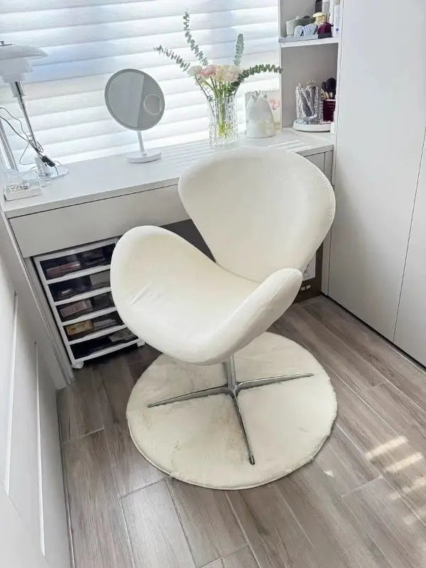 Wrap Swan Chair Leisure Chair Small Sofa Home Furniture Comfortable Living Room Chair Minimalist Lifting Office Chair Makeup Sto