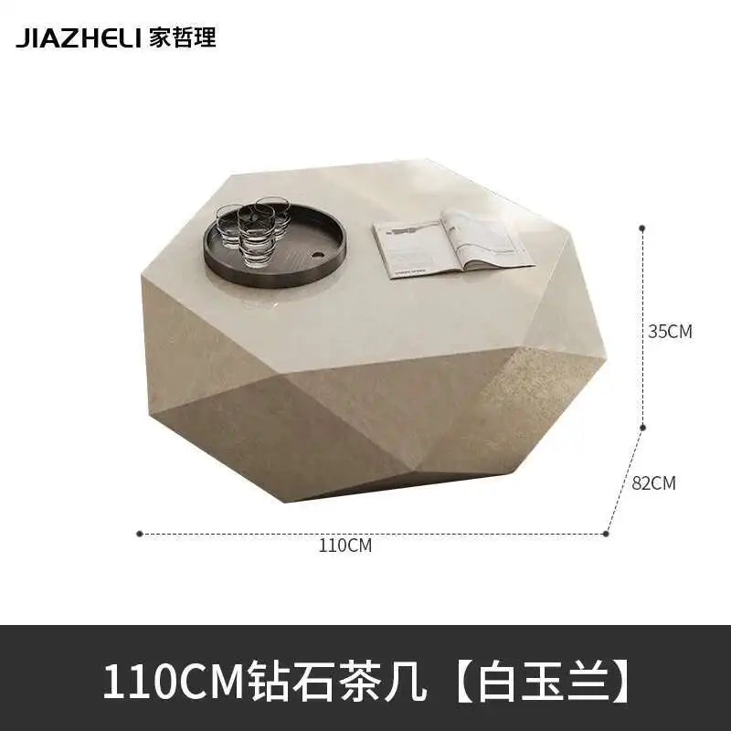 Coffee table small apartment rock slab designer atmospheric Italian living room high-end creative coffee table