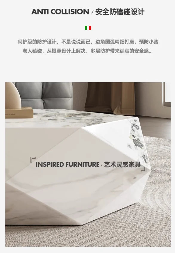 Minimalist Polygonal Coffee Tables Creative Modern Design Coffee Tables Diamond Design Living Room Furniture Quemo decoration