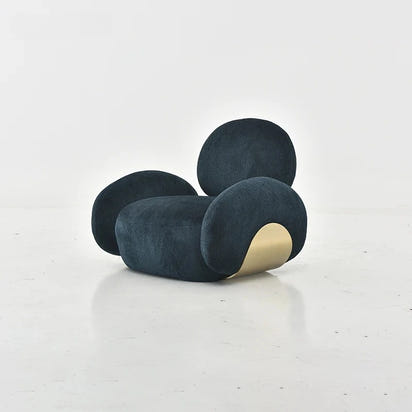 Nordic Lamb Fleece Single Sofa Chair For Home Bedroom Dining Clothing Store Beauty Salon Leisure-backrest Chair