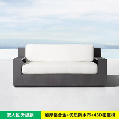 postmodern Aluminum alloy outdoor sofa leisure courtyard open-air balcony waterproof homestay sun room