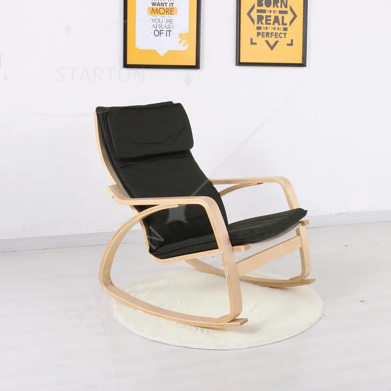 Rocking Chair Lazy Sofa Balcony Chair Leisure Chair Pregnant Woman Recliner Adult Home Armchair Small Apartment Home Furniture