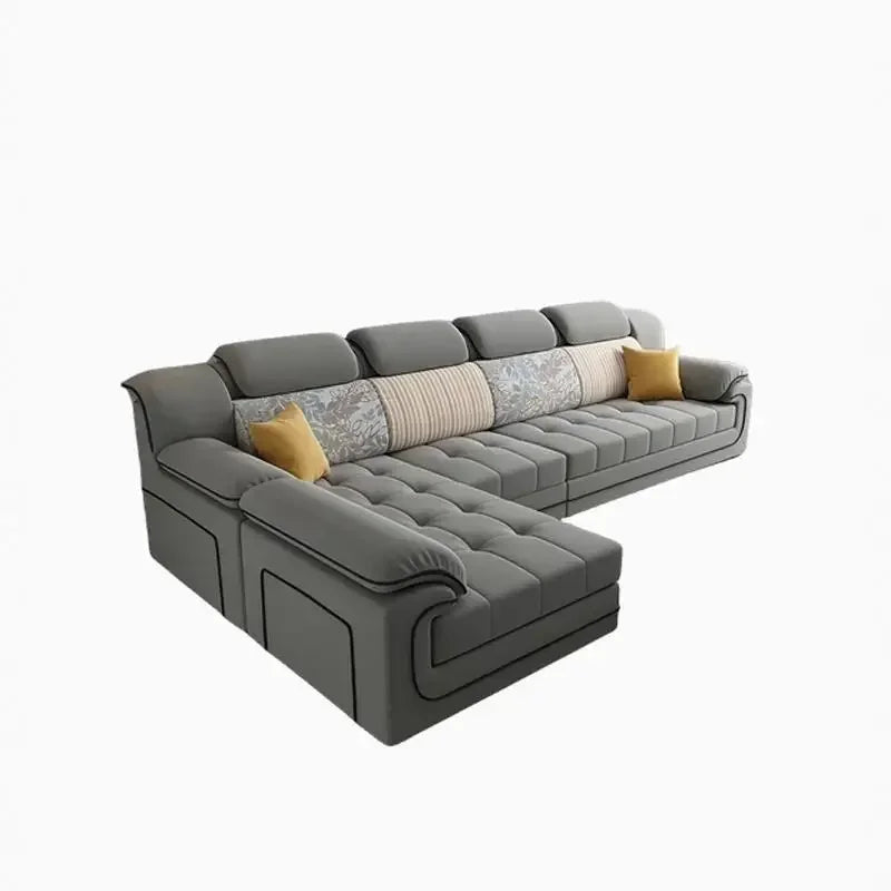 Designer Beige European Sofas Waterproof Design Luxury Modular Lazy Sofas Lounges Salon Lazy Divano Letto Living Room Furniture