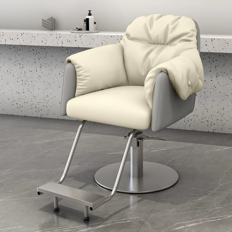 Creative Luxury Barber Chairs Modern Simple Style Minimalist Salon Chairs Space Saving Italian Friseurstuhl Salon Furniture