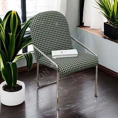 Dining Chair Retro Design Single Leisure Chair High Leg Rest  Armchair Morden  Furniture