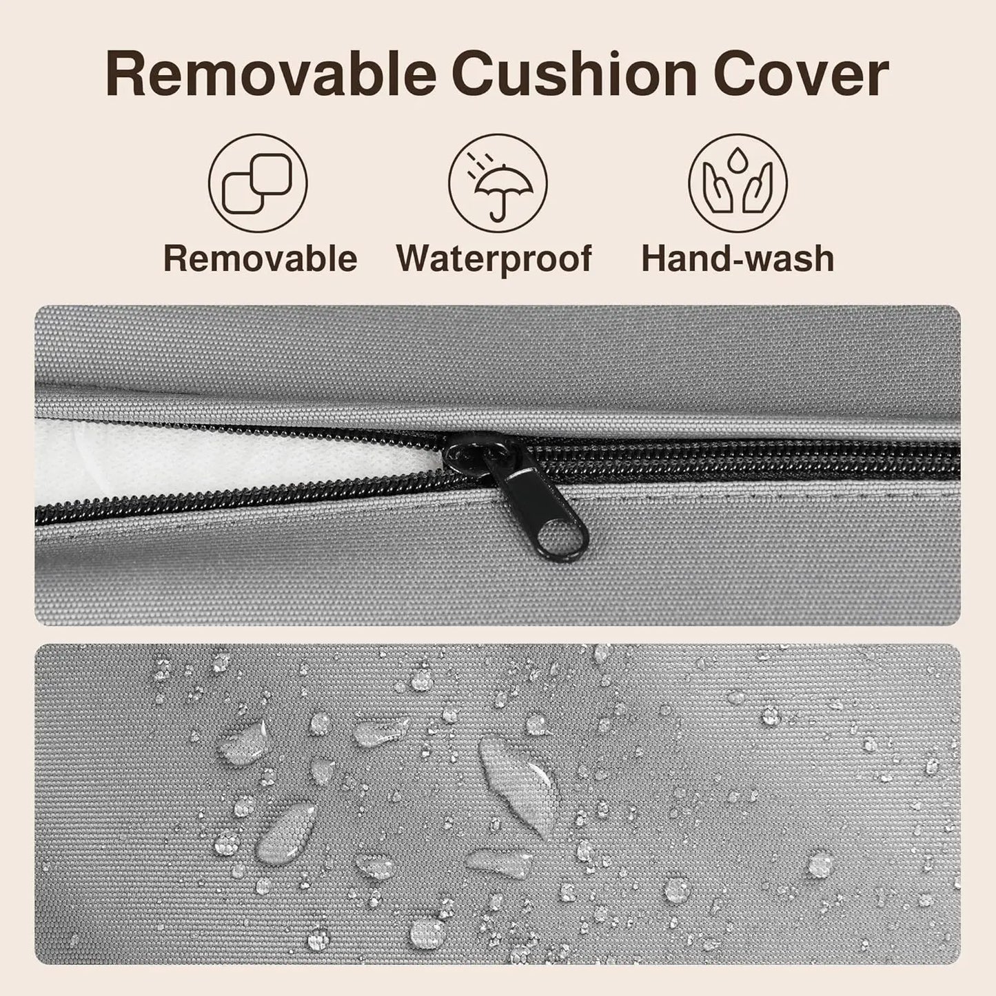 4 Piece Outdoor Patio Furniture Set, Wicker Patio Furniture with Glass Coffee Table, Rocking Wicker Bistro Set, for Backyard-HOT