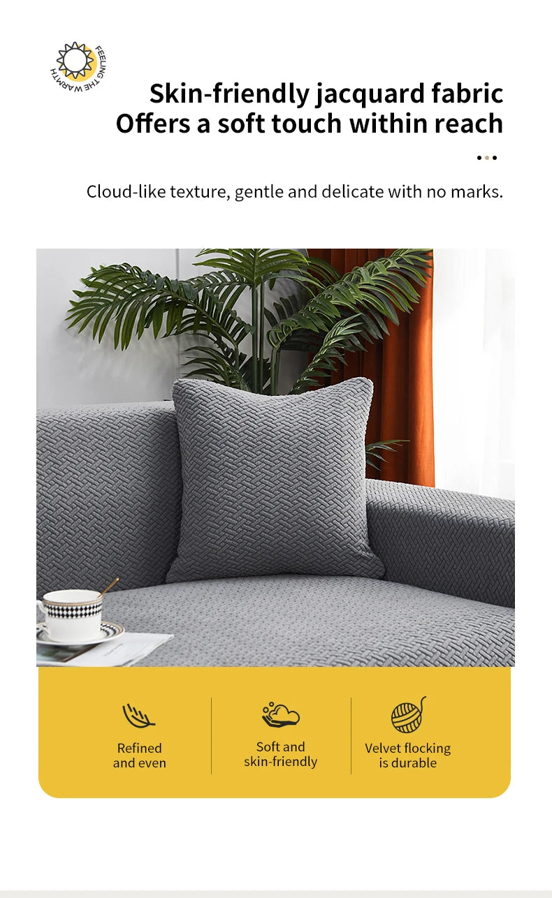 1 PC Jacquard Sofa Cover dustproof Sofa Cover For Living Room Protector Removable Washable Slipcover