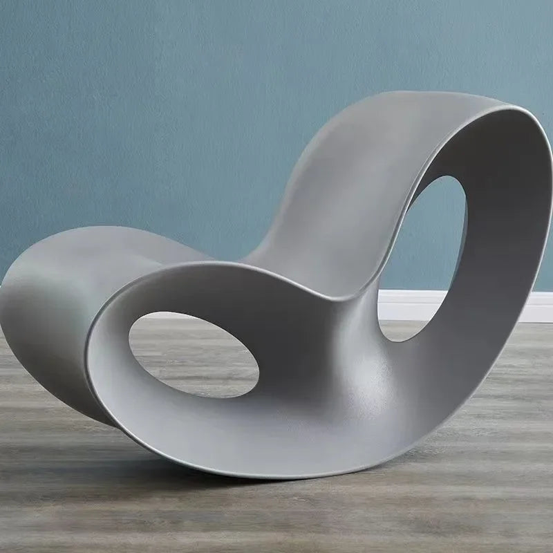 Nordic Light Luxury Outdoor Rocking Chair Durable Outdoor Recliner Leisure Modern Simple Chair Living Room Home Chaise Lounge